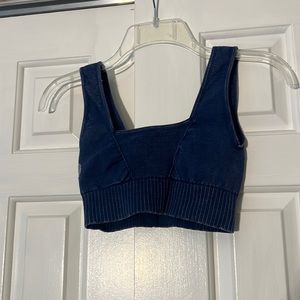 Navy Free People sports bra